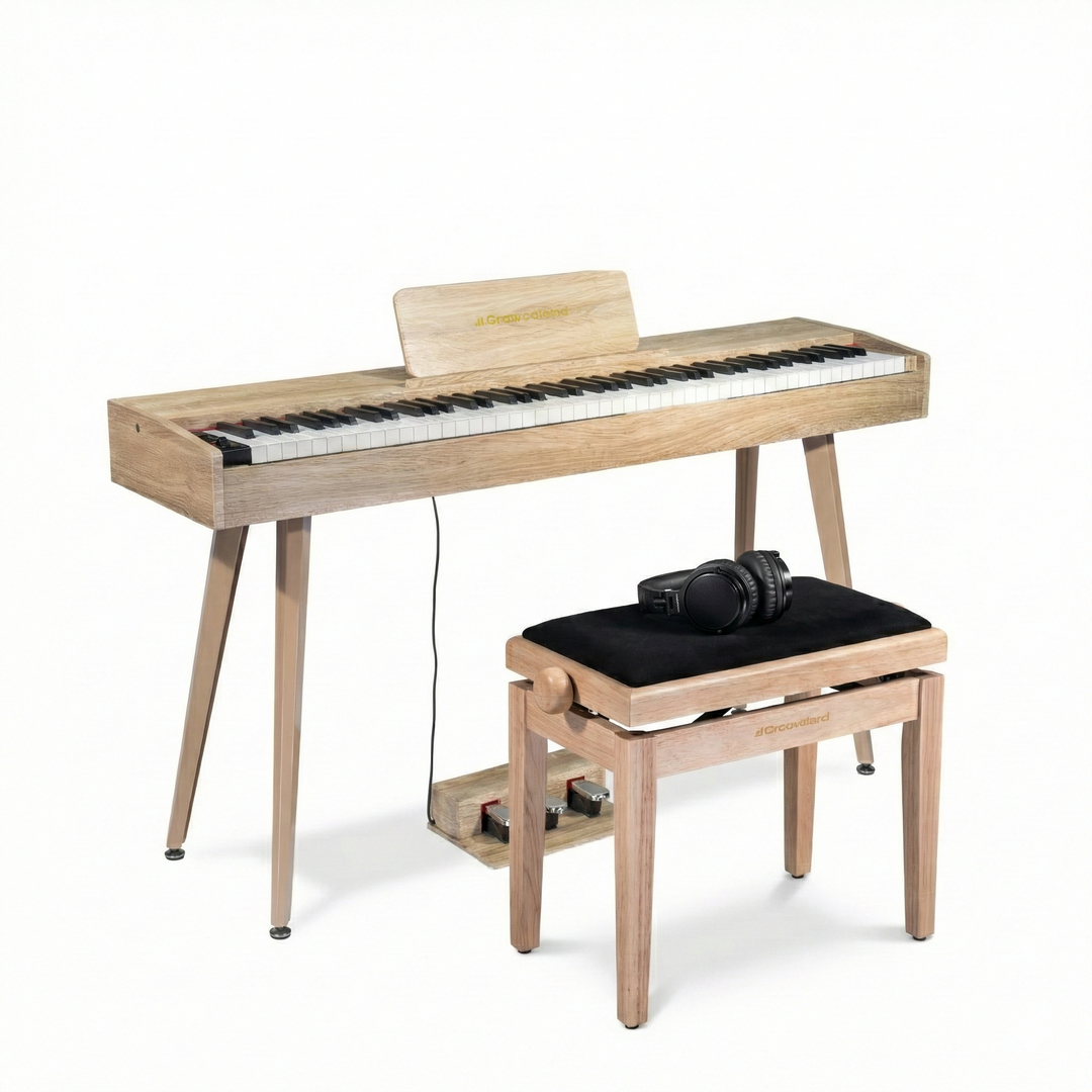 Grooveland DDP-140 Pianoforte elettrico (legno) Bundle