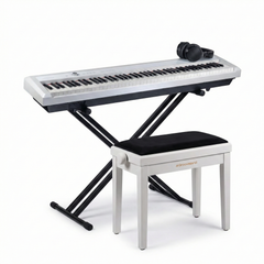 Grooveland P450 Pianoforte digitale (Bianco) – Pacchetto completo