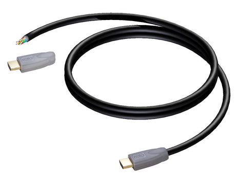 ProCab HDMI kabel, 1 ende u/stik 4 meter