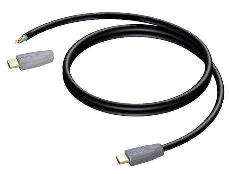 ProCab HDMI kabel, 1 ende u/stik 6 meter