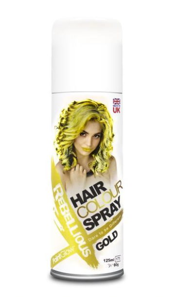 Spray per Capelli Colorato (Oro)