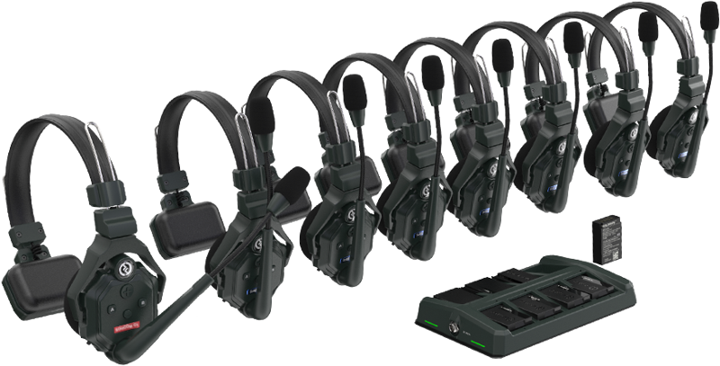 Hollyland Solidcom C1 Sistema Intercom Wireless Full Duplex con 8 headsets