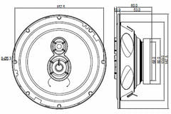 BLAUPUNKT ICx 663 Altoparlanti Auto a 3 vie (17 cm, 6,5")