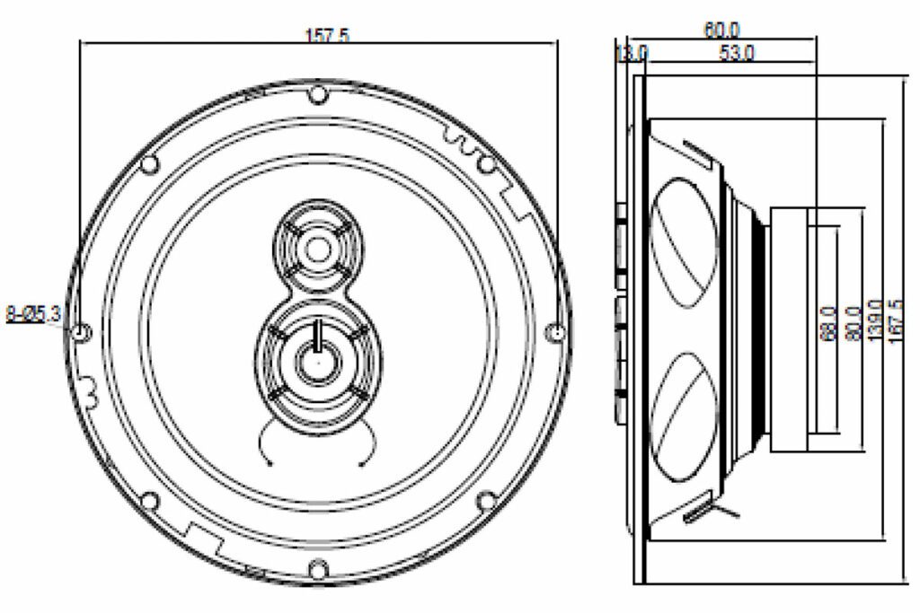 BLAUPUNKT ICx 663 3-way Car Speakers (17 cm, 6.5")