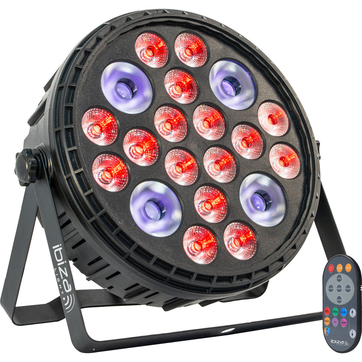 Ibiza XL RGBW+UV par lamp (16x6 + 4x30 Watt)