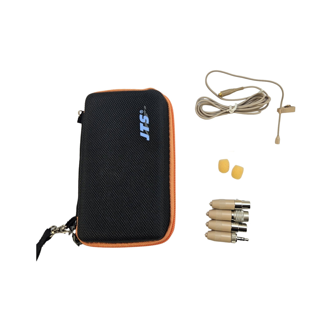 JTS CM-201iF DeLuxe Pack lavalier med 4 stik, beige