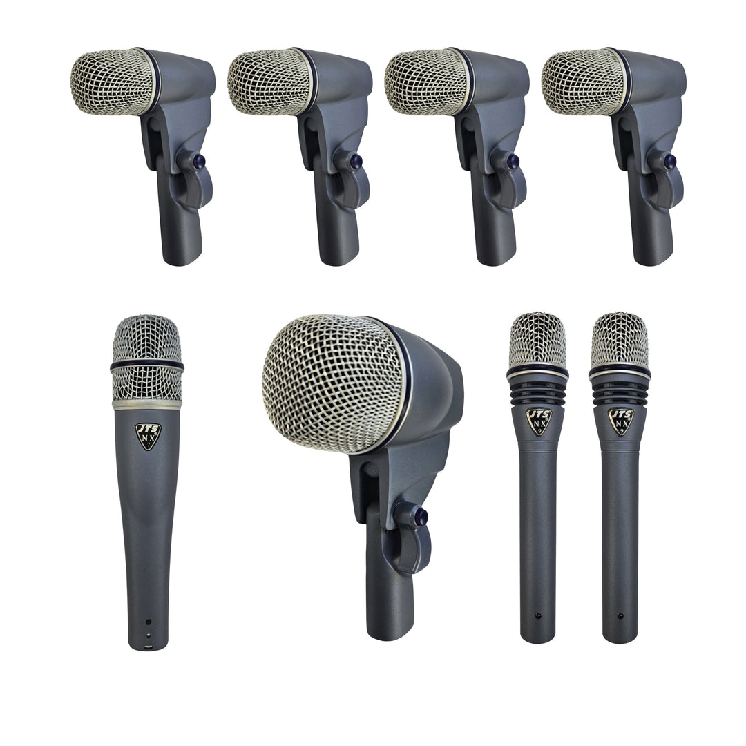 JTS NXB-8M mikrofonkit med 8 mikrofoner og taske