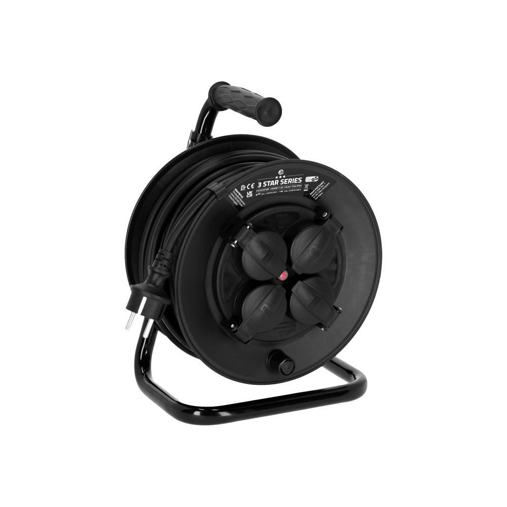 Adam Hall IP44 Bobine per Cavi 3x1,5m2 (25m)