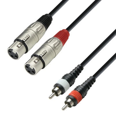 XLR Femmina a Phono Adattatore Cavo (3m)