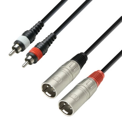 3 Star XLR Maschio a Phono Cavo Stereo