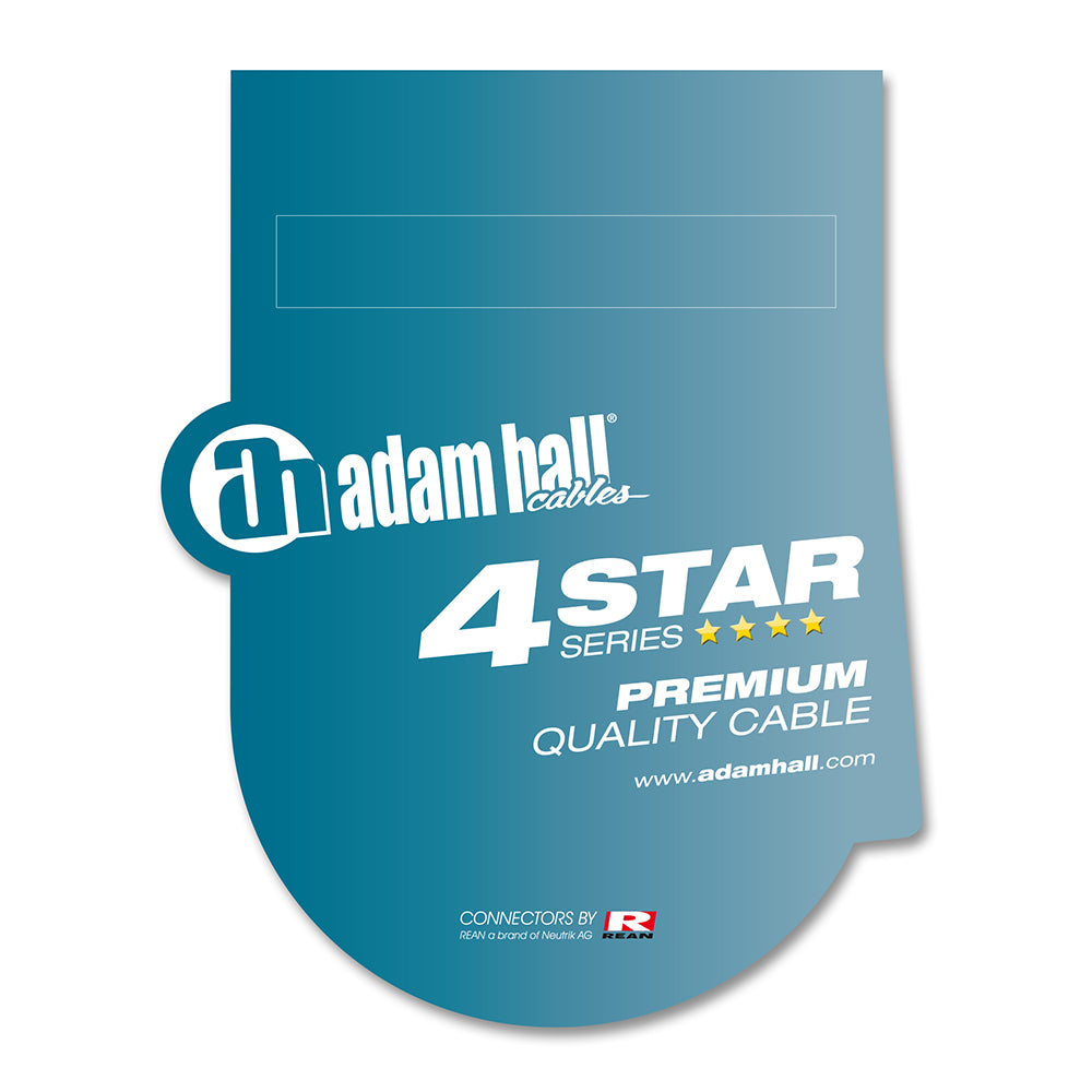 Adam Hall Cables 4 Star Serie - Cavo Strumento REAN 6.3 mm Jack mono a 6.3 mm Jack mono 3 m