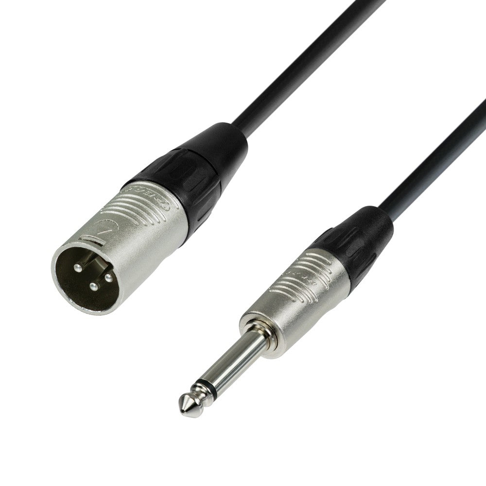 Segnale Cavo XLR Maschio a Jack Mono 6.3 mm (3m)
