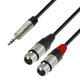 Adapter Cable 3.5 mm MiniJack stereo to 2 x XLR female (6m)