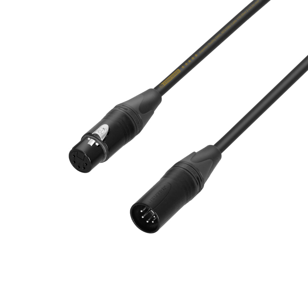 Adam Hall Cables 5 STAR DGH 0750 - DMX-kabel | Neutrik® 5-polet XLR | 7,5 m