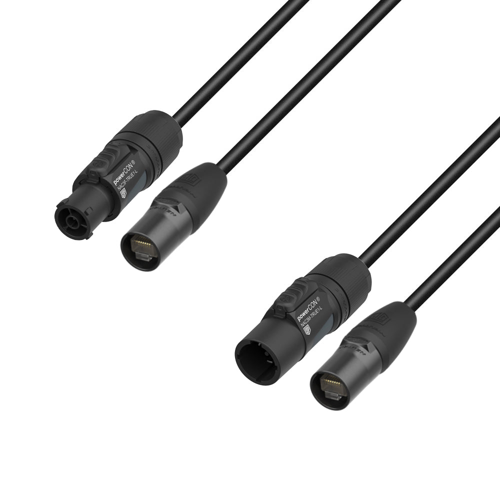 Adam Hall Cables 5 STAR H TCON N 1000 - Hybridkabel | Netværk | Neutrik etherCON® x TRUE1® | 10 m
