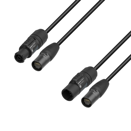 Adam Hall Cables 5 STAR H TCON N 1000 - Hybridkabel | Netværk | Neutrik etherCON® x TRUE1® | 10 m