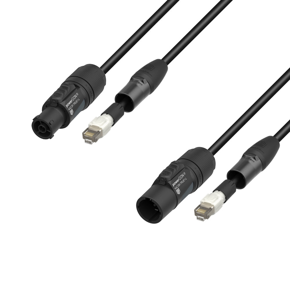 Adam Hall Cables 5 STAR H TCON N 1000 - Hybridkabel | Netværk | Neutrik etherCON® x TRUE1® | 10 m