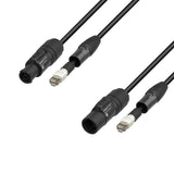 Adam Hall Cables 5 STAR H TCON N 1000 - Hybridkabel | Netværk | Neutrik etherCON® x TRUE1® | 10 m