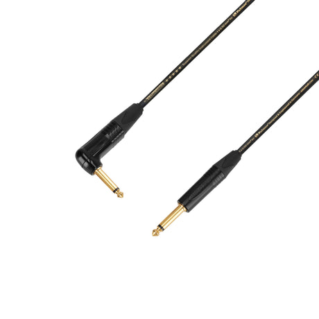 Adam Hall Cables 5 STAR IPR 0600 PALMER®-KABEL – instrumentkabel | Palmer® & Neutrik® vinklet jack til jack TS | 6 m