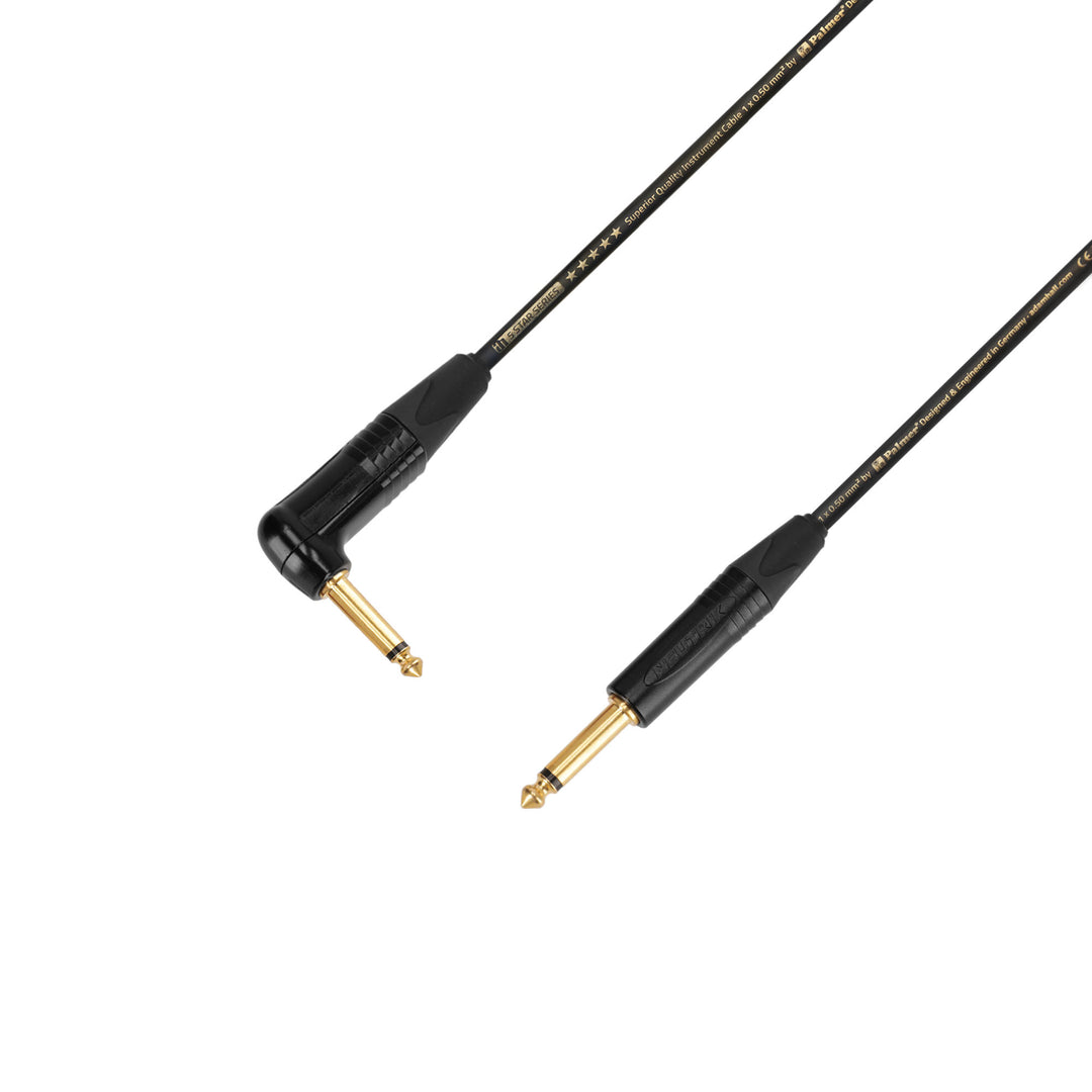 Adam Hall Cables 5 STAR IPR 0900 PALMER®-KABEL – cavo per strumenti | Palmer® & Neutrik® jack angolato a jack TS | 9 m