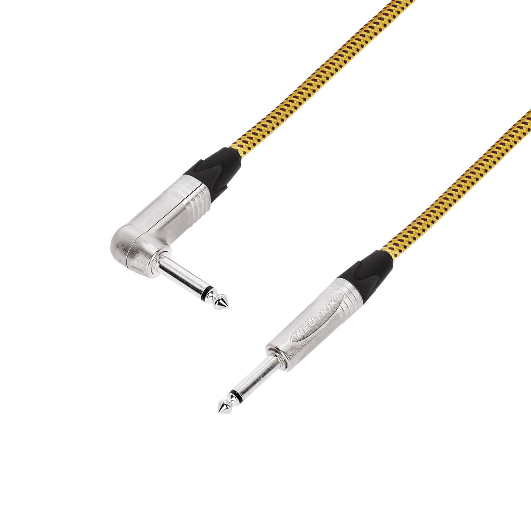 Cavi Adam Hall 5 STAR IRP 0300 VINTAGE - Cavo per strumenti | Vintage Neutrik® jack angolato TS x jack TS | 3 m