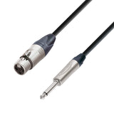 Neutrik Microphone Signal Cable XLR Female to 6.3 mm Jack mono