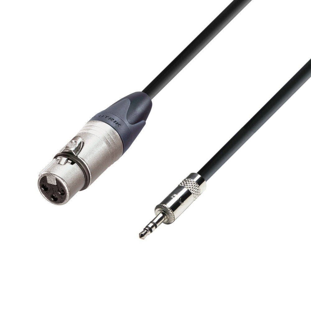 Adam Hall Cables 5 STAR MYF 0300 - Cavo bilanciato Neutrik® XLR femmina x Rean® minijack TRS | 3 m