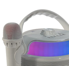 PartyZone Set Karaoke con 2 Microfoni (Hvid)