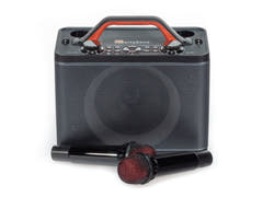 Impianto Karaoke con 2 Microfoni (Nero)