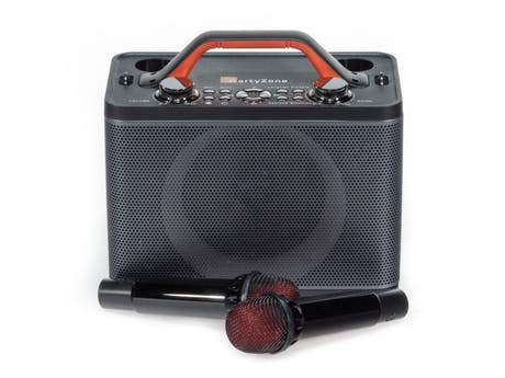 Impianto Karaoke con 2 Microfoni (Nero)