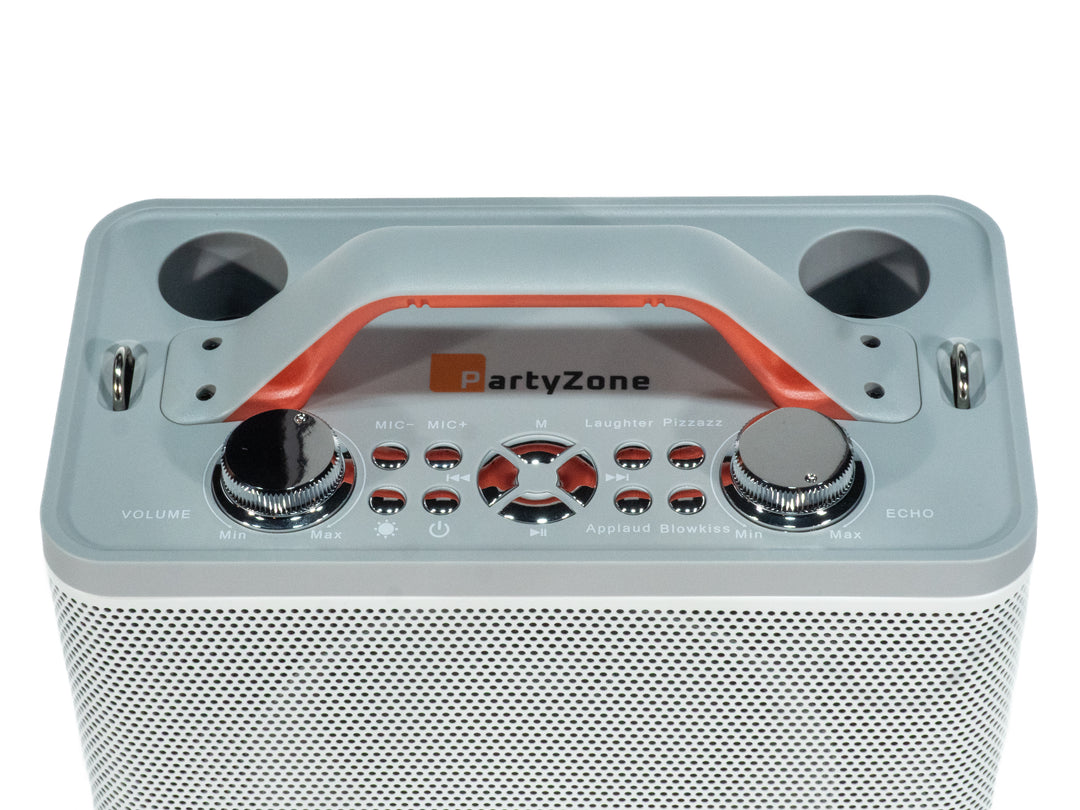 Impianto Karaoke con 2 Microfoni (Hvid)