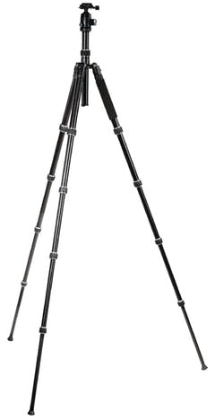Treppiede professionale per fotocamera/video con testa a sfera, 145 cm