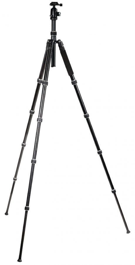 Treppiede professionale per fotocamera/video con testa a sfera, 145 cm