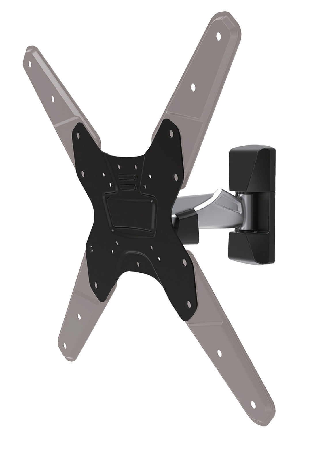 Supporto TV da Parete Completamente Regolabile 26-42 " 30 kg Argento/Nero