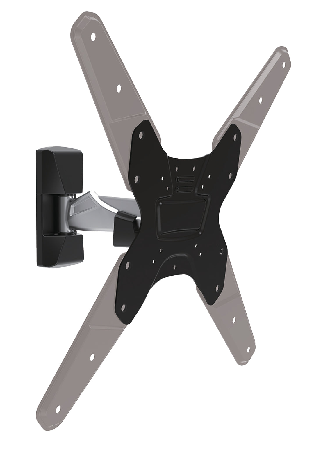 Supporto TV da Parete Completamente Regolabile 26-42 " 30 kg Argento/Nero