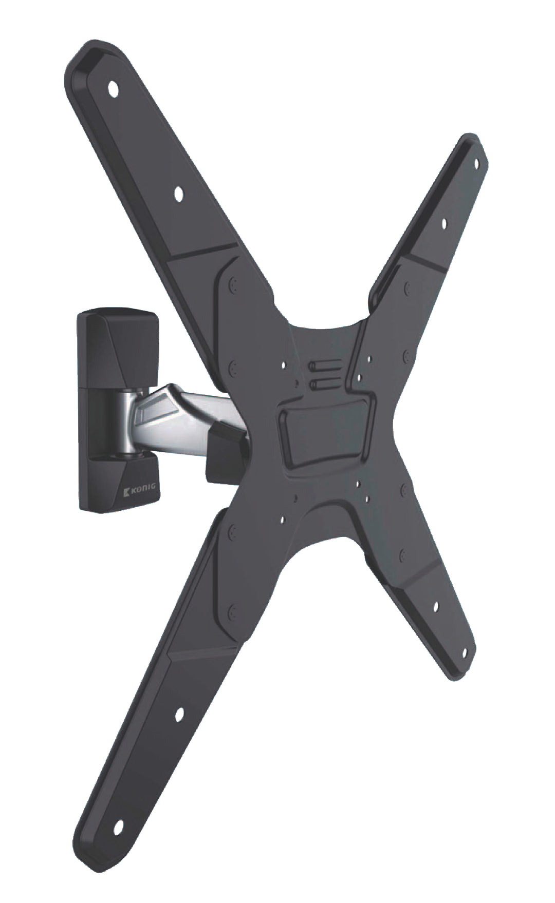 Supporto TV da Parete Completamente Regolabile 26-42 " 30 kg Argento/Nero