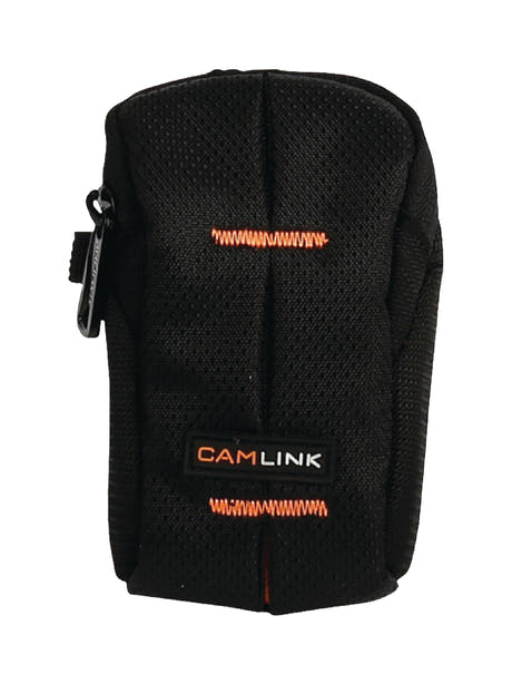 Borsa per Fotocamera Compatta (Nero, Arancione, 60x100x30 mm)