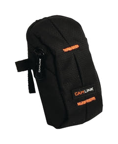 Borsa per Fotocamera Compatta (Nero, Arancione, 60x100x30 mm)