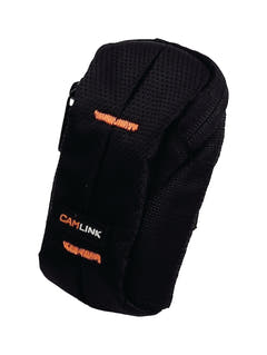 Borsa per Fotocamera Compatta (Nero, Arancione, 60x100x30 mm)