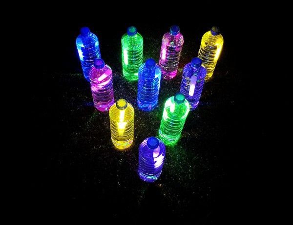 Glowstick bracelet, mixed colours, 100 pcs