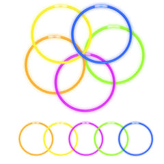 Bastoncini luminosi Braccialetti 100 pz. (Monocolore)