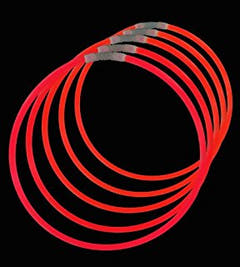 Bastoncini luminosi Braccialetti 100 pz. (Monocolore)