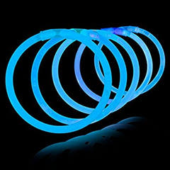 Bastoncini luminosi Braccialetti 100 pz. (Monocolore)