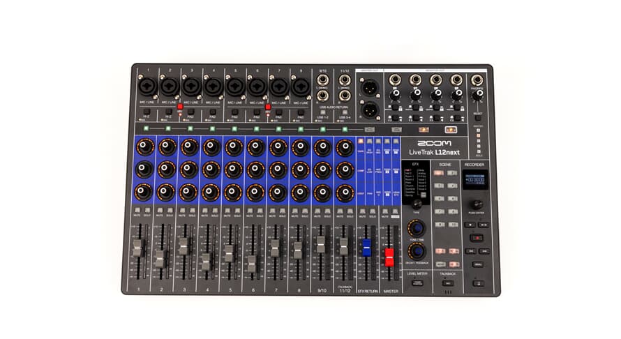 Zoom LiveTrak L12next mixer digitali e registratore