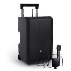 LD Systems ANNY® 10 HBH 2 B6 - sistema PA portatile a batteria Bluetooth® da 10" con mixer, 1x microfono palmare wireless e 1x microfono headset (incl. bodypack)