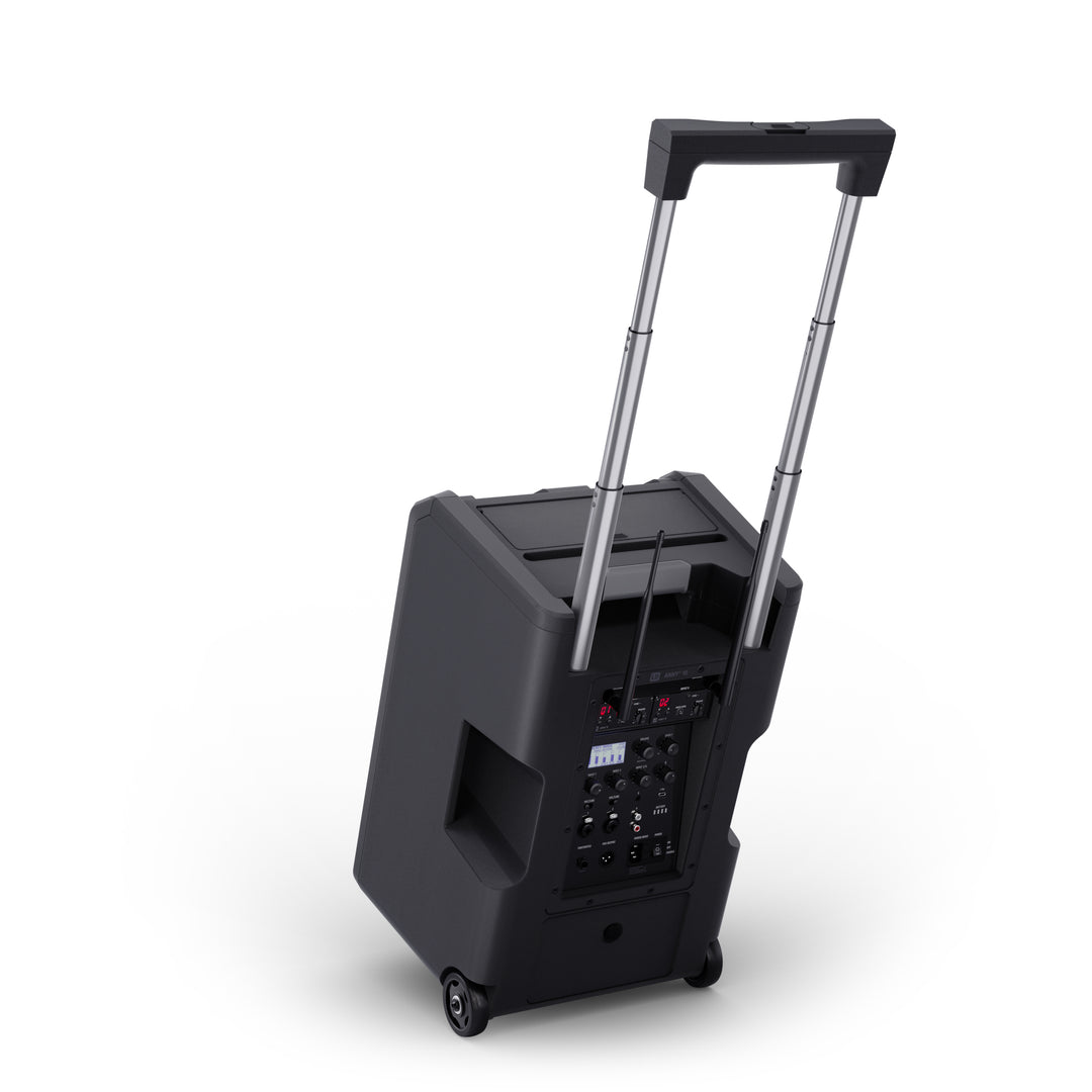 LD Systems ANNY® 10 HHD 2 B5 - Sistema PA portatile alimentato a batteria da 10" con Bluetooth® e mixer, con 2x microfoni palmari wireless