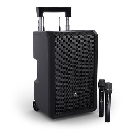 LD Systems ANNY® 10 HHD 2 B6 - 10" sistema PA portatile alimentato a batteria Bluetooth® con mixer e 2 microfoni wireless palmari