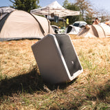 LD Systems ANNY® 8 BPH B5 G - Bærbar batteridrevet Bluetooth® PA-højttaler med mixer og 1x headsetmikrofon (inkl. bodypack), Urban Grey