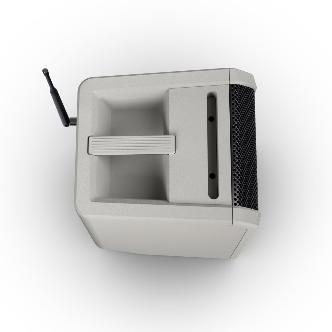 LD Systems ANNY® 8 BPH B6 G - Altoparlante PA Bluetooth® portatile alimentato a batteria con mixer e 1x microfono headset (incl. bodypack), Urban Grey