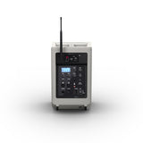LD Systems ANNY® 8 BPH B8 G - Bærbar batteridrevet Bluetooth® PA-højttaler med mixer og 1x headsetmikrofon (inkl. bodypack), Urban Grey